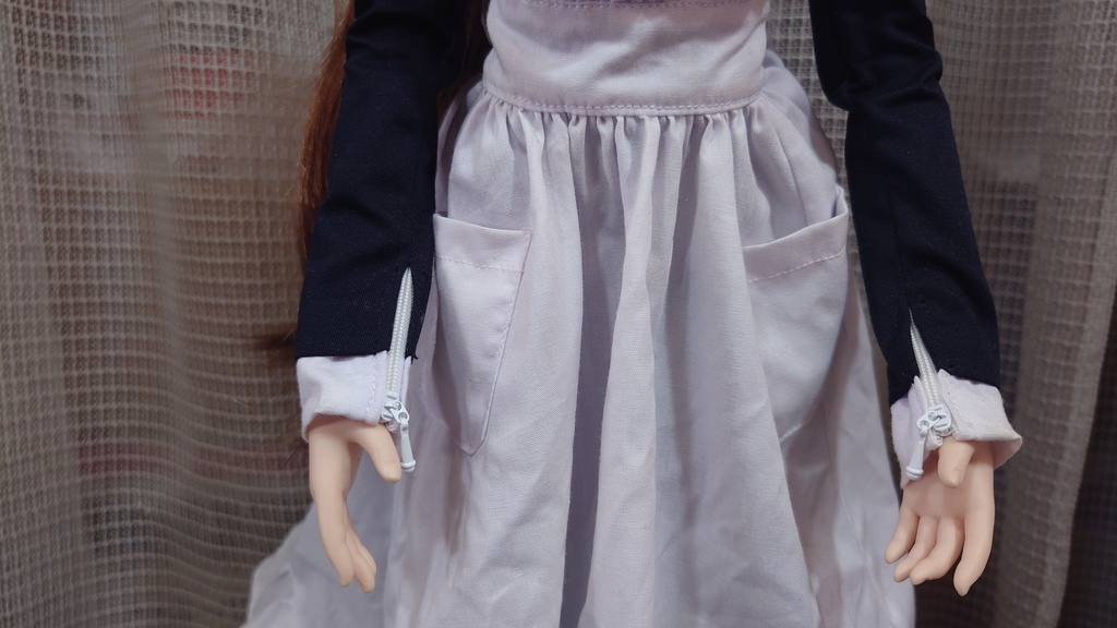 ビクトリア様式風のメイド服(DD:SS~L胸 / オビツ60:S・M胸 対応)