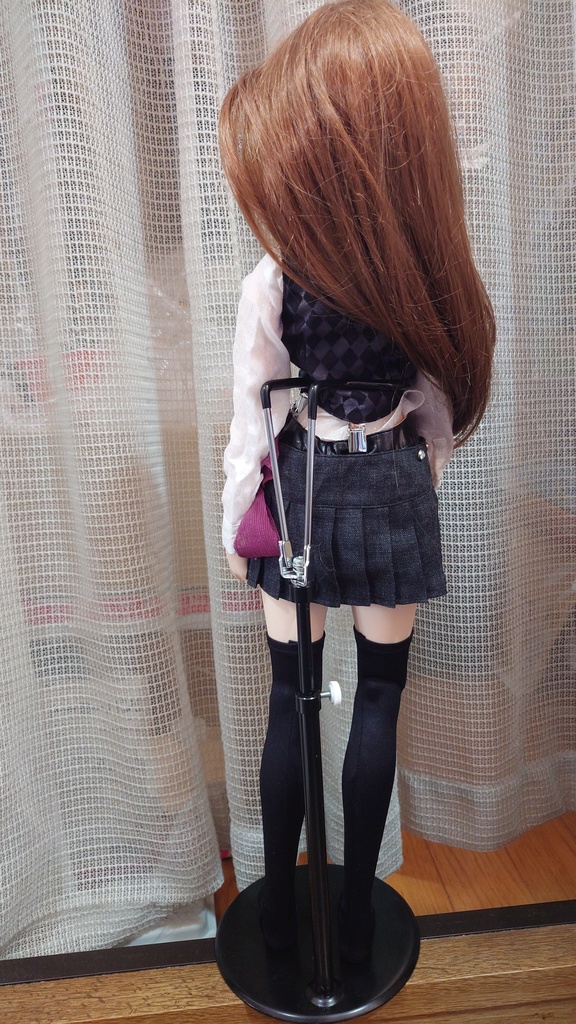 パチンコ店の制服風味のベストとキュロットスカートのセット(60cm級汎用)