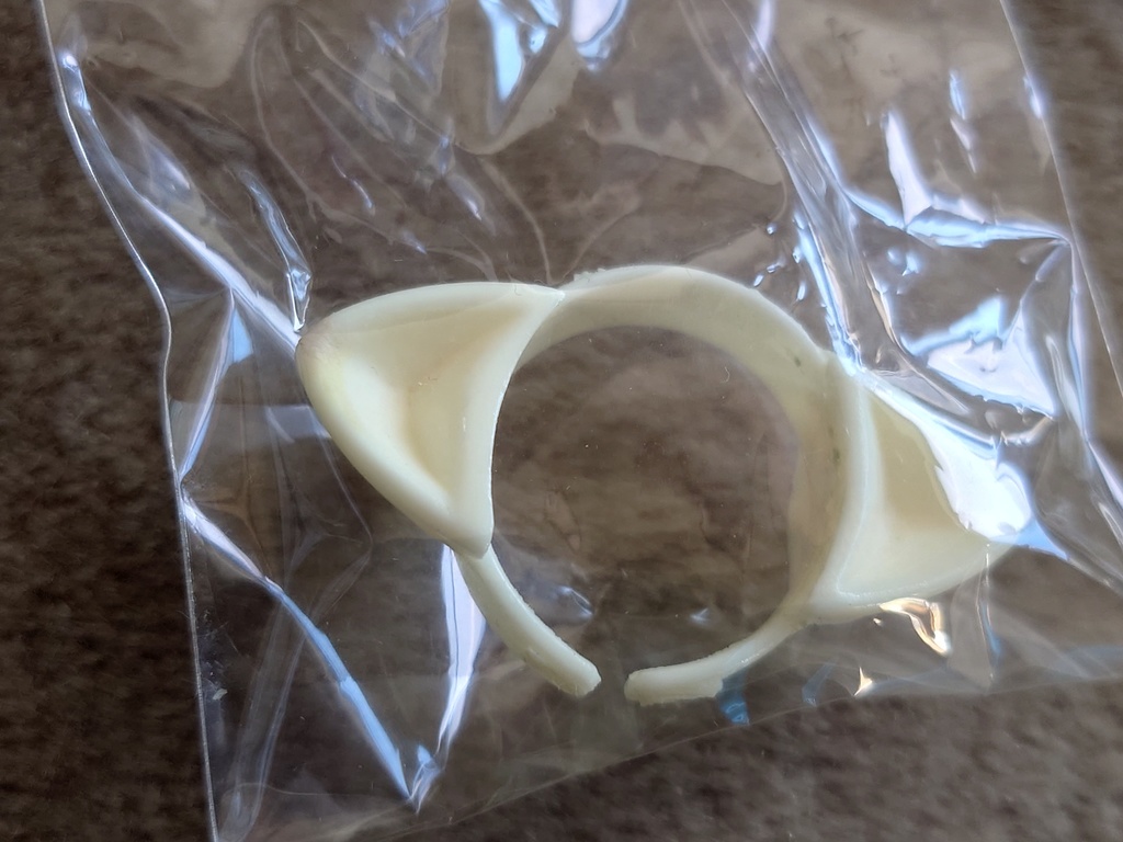 6分の1ドールサイズ汎用フェイクケモ耳(ネコさん)