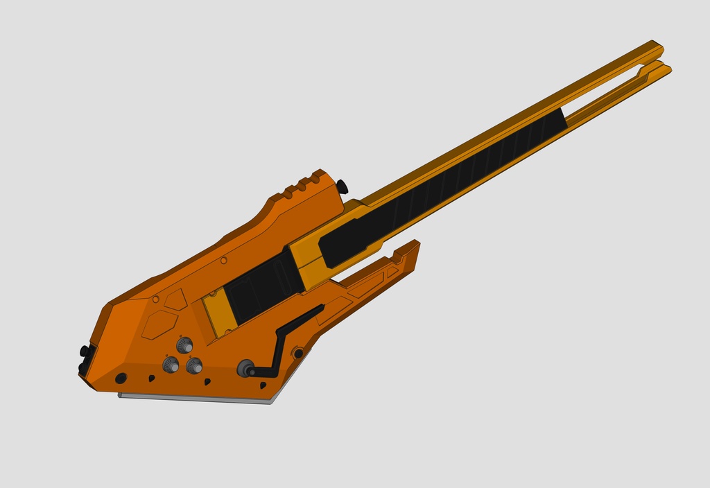 Death Stranding 2 Higgs Battle Guitar 3D printing model 1/12 scale