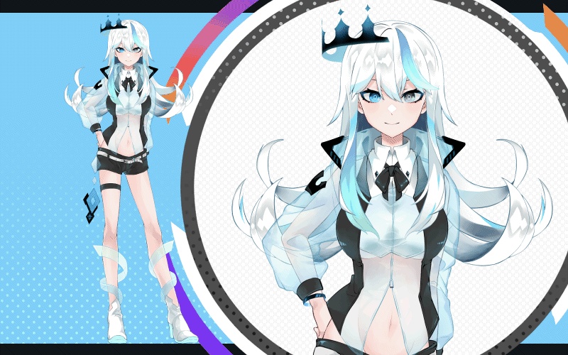 【VTS対応】しろがね 2Dmodel