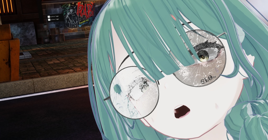 【VRChat想定】割れる!サングラスギミック