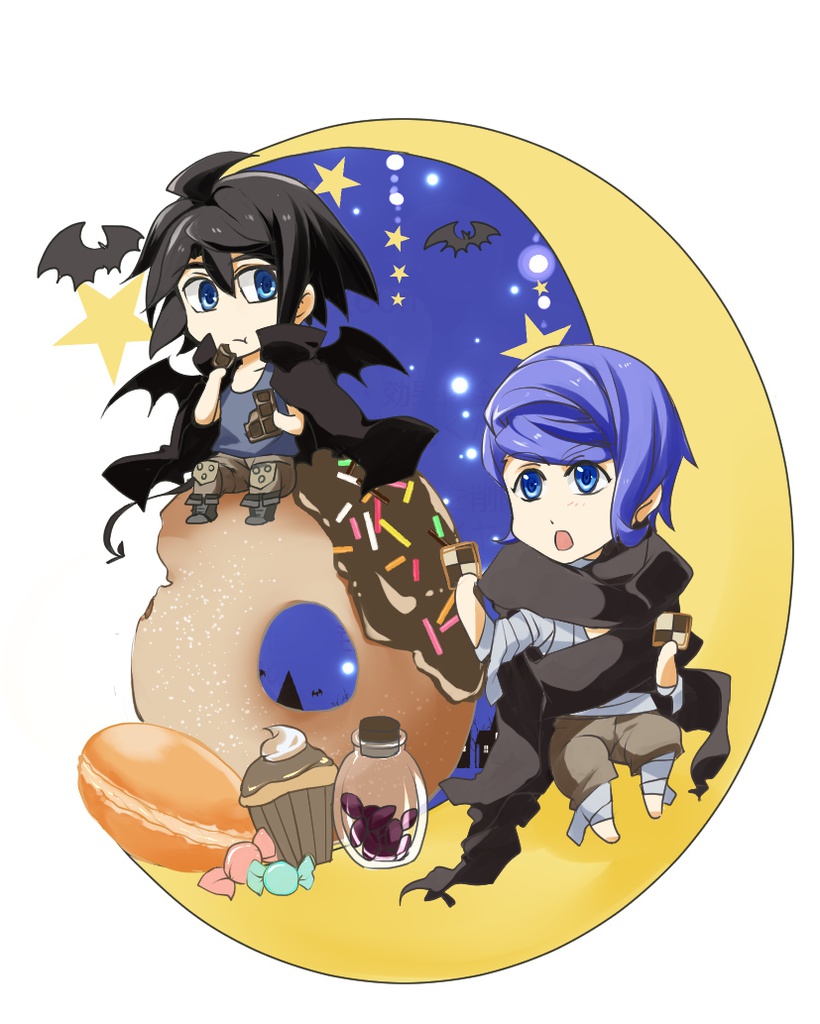 アクリルキーホルダー（三日月・ガエリオ：ハロウィン）