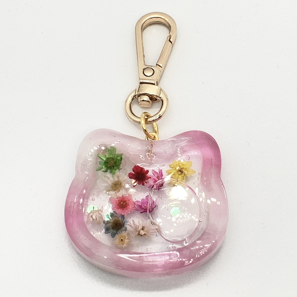 ネコのシャカシャカキーホルダー