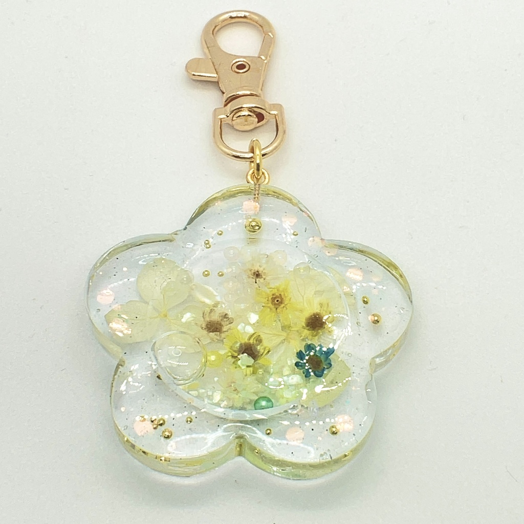 お花のシャカシャカキーホルダー
