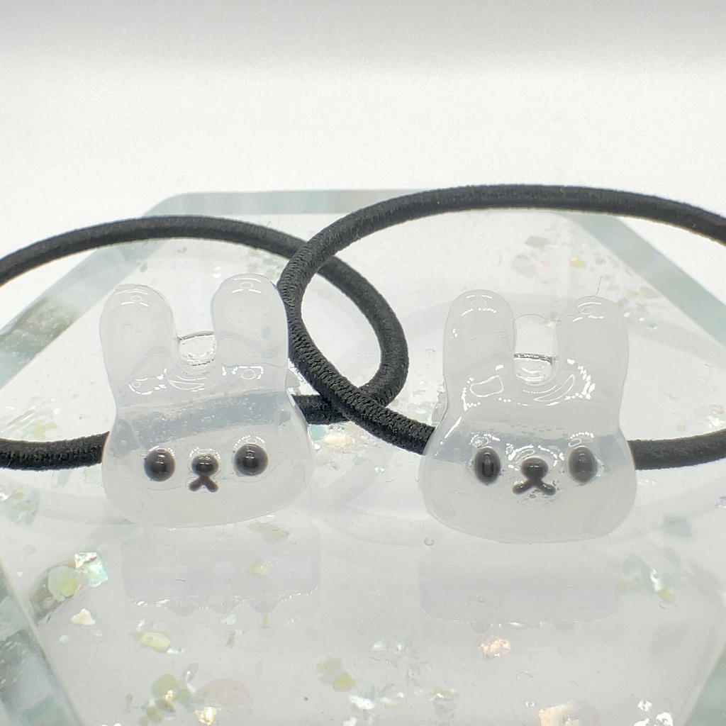 うさぎ姉妹ヘアゴム(2個セット)