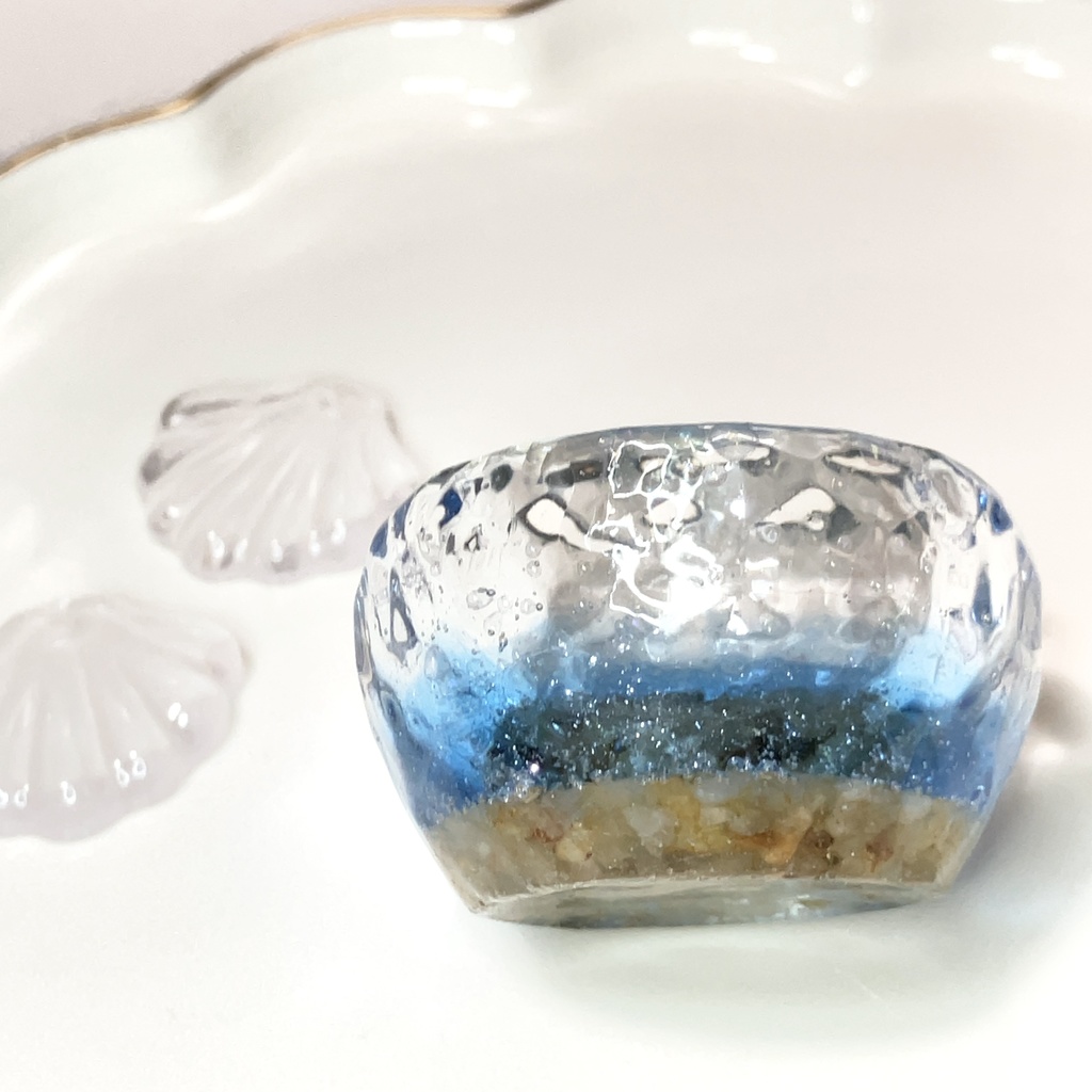 海みたいな小物入れ