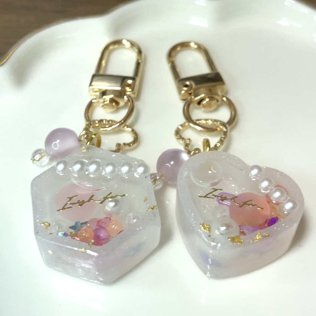 キーホルダーペアセット(ピンク)