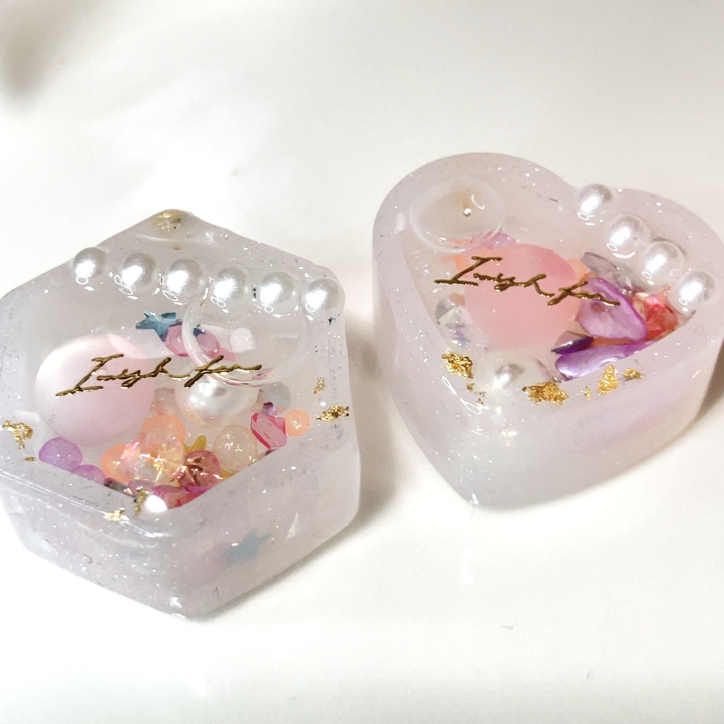 キーホルダーペアセット(ピンク)