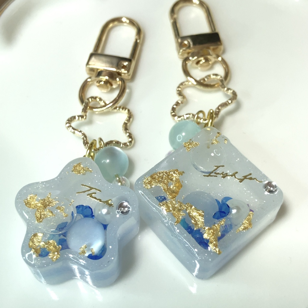 キーホルダーペアセット(ブルー)