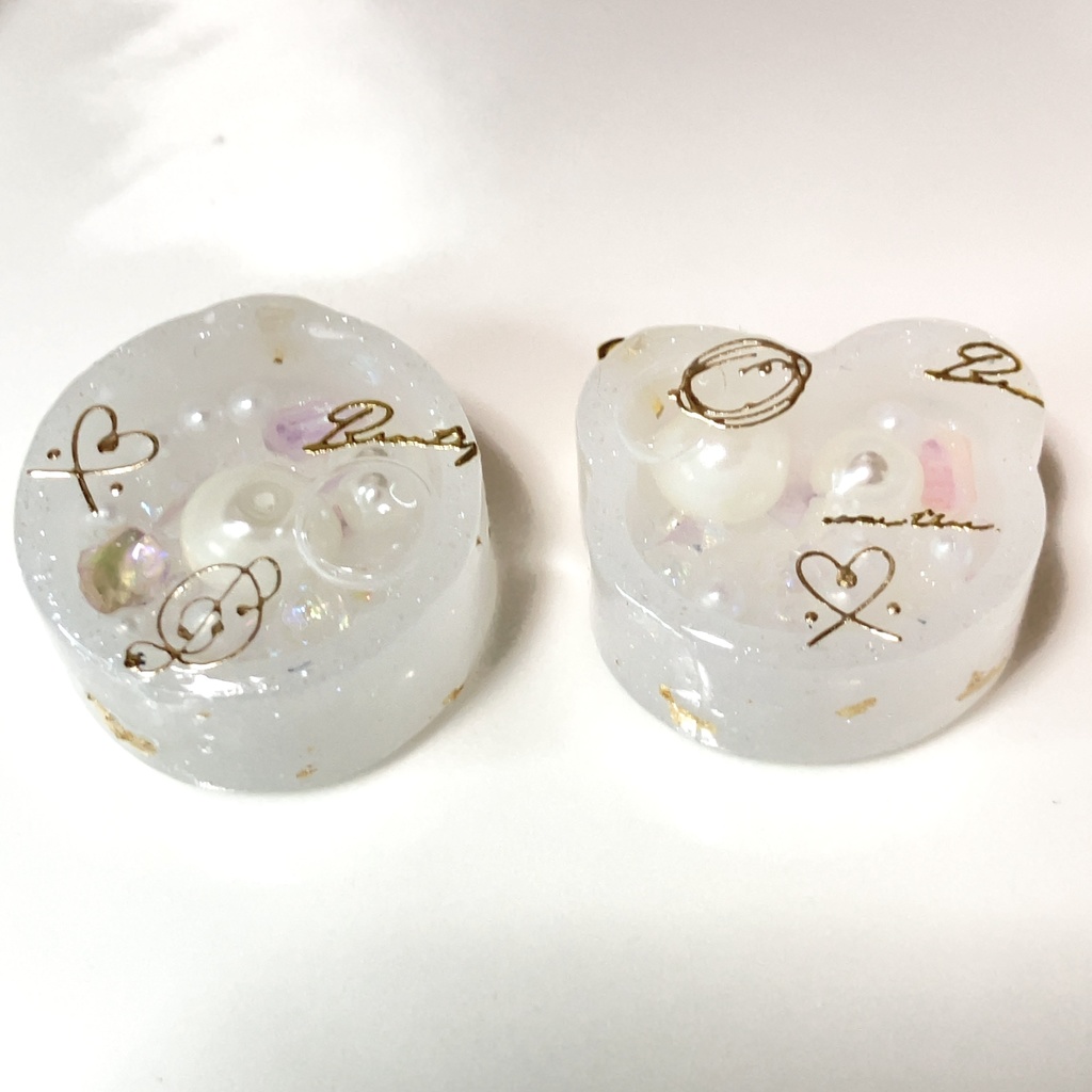 キーホルダーペアセット(ホワイト)