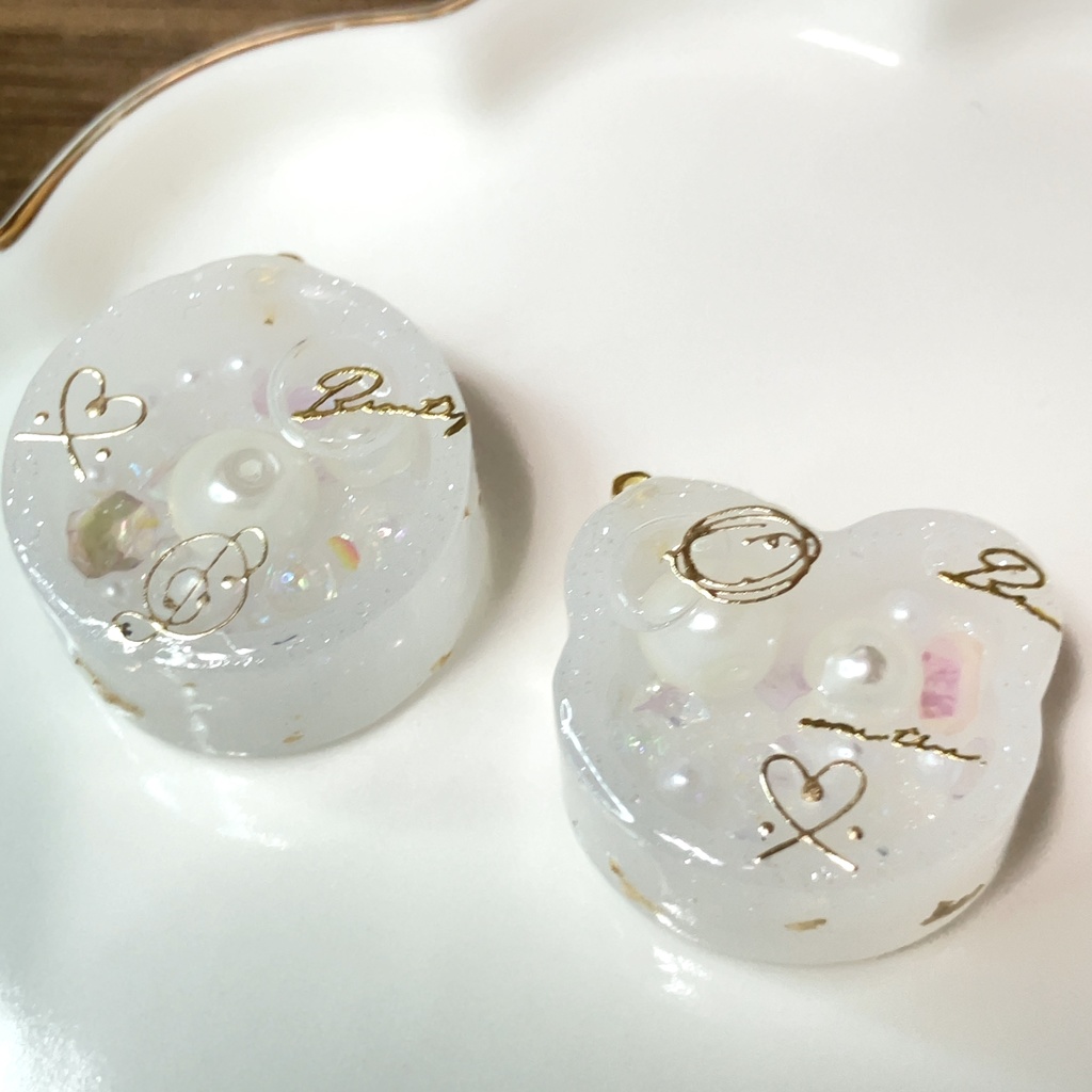 キーホルダーペアセット(ホワイト)