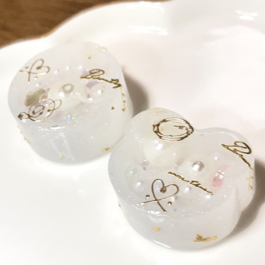 キーホルダーペアセット(ホワイト)