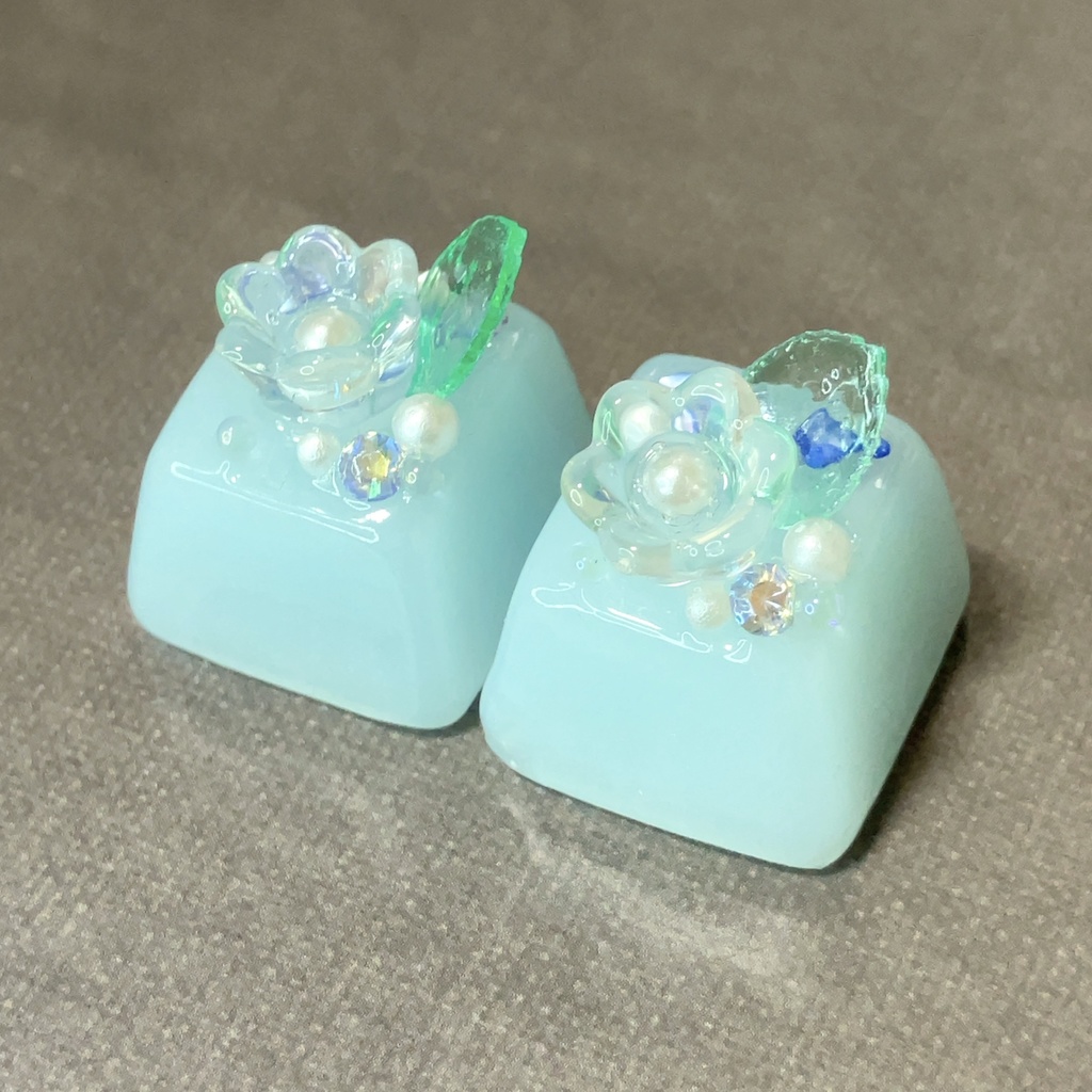 お花飾りキーキャップ