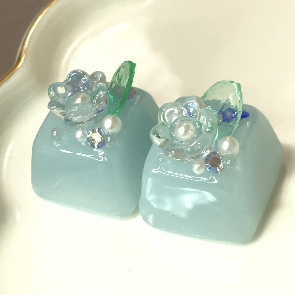 お花飾りキーキャップ