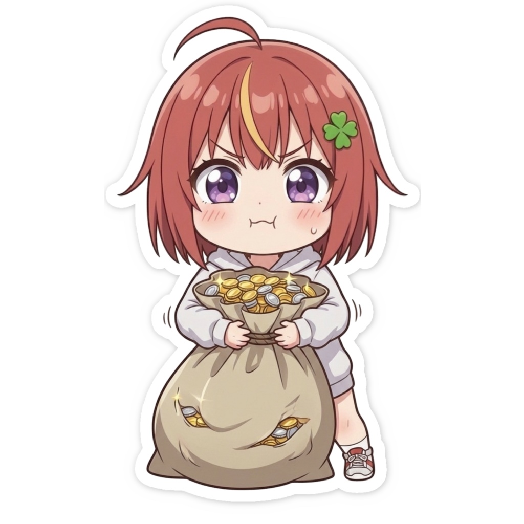 金運アップするかもステッカー