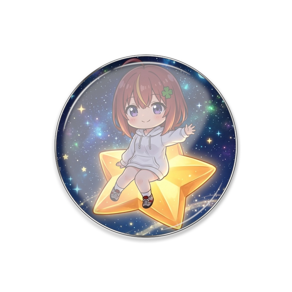 夜空のりこぴんピンバッジ
