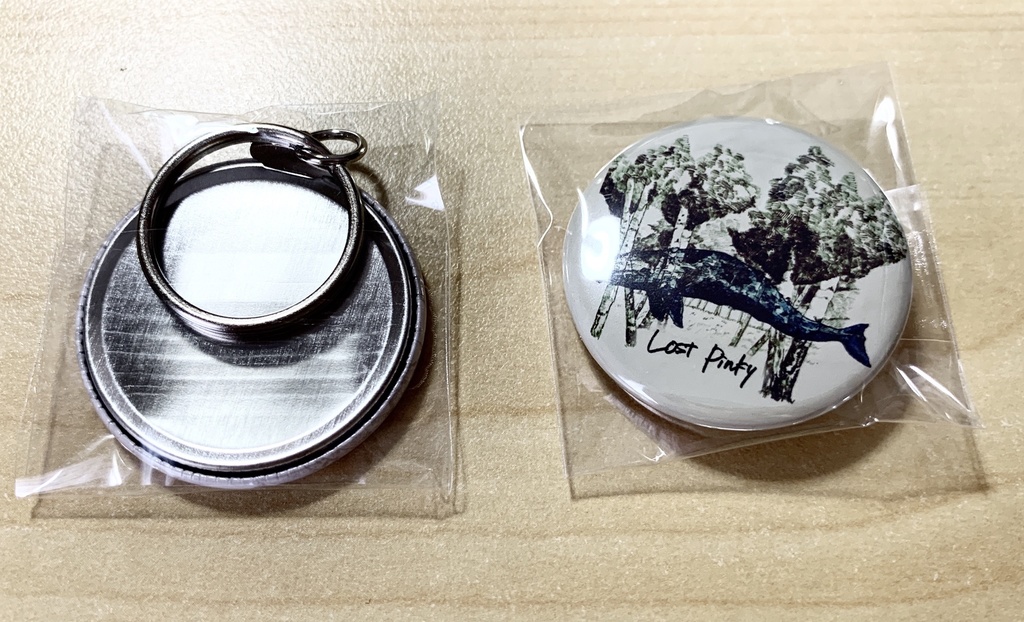 ツィトローネ Lost Pinky 缶バッジ&キーホルダー