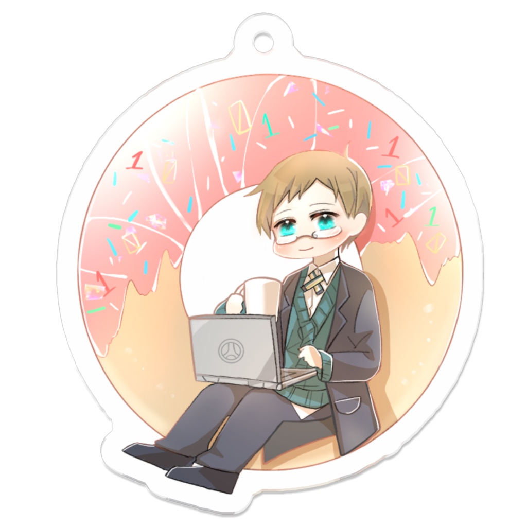 TOWER of HANOI アクリルキーホルダー コーラルver