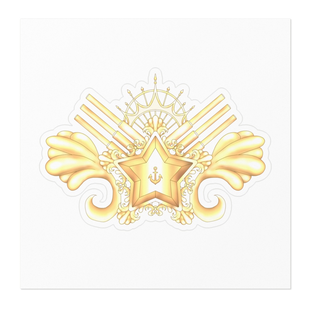 紋章ステッカー/ホワイト