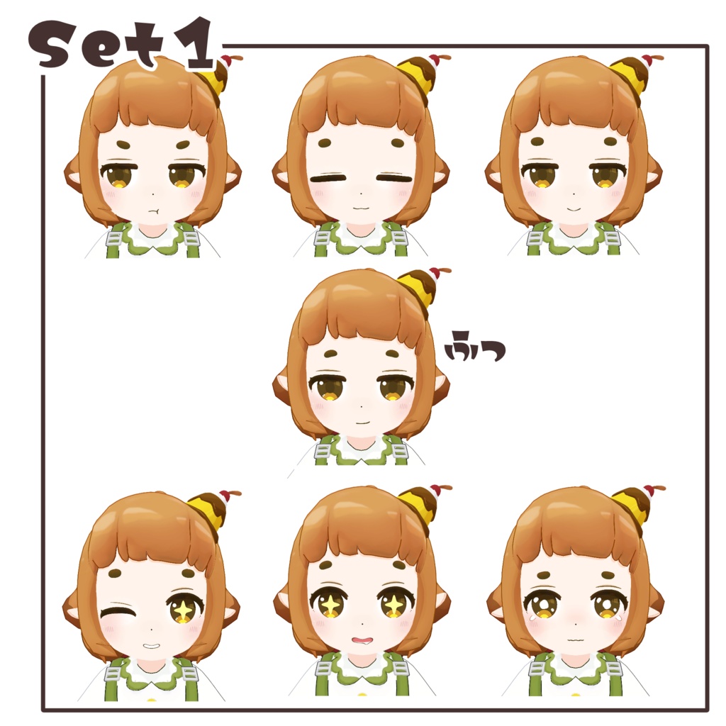 オリジナル3Dモデル『なのでもか』 VRC想定モデル