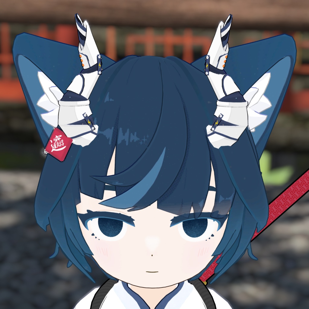 VRChat想定アクセサリー『機械の角』