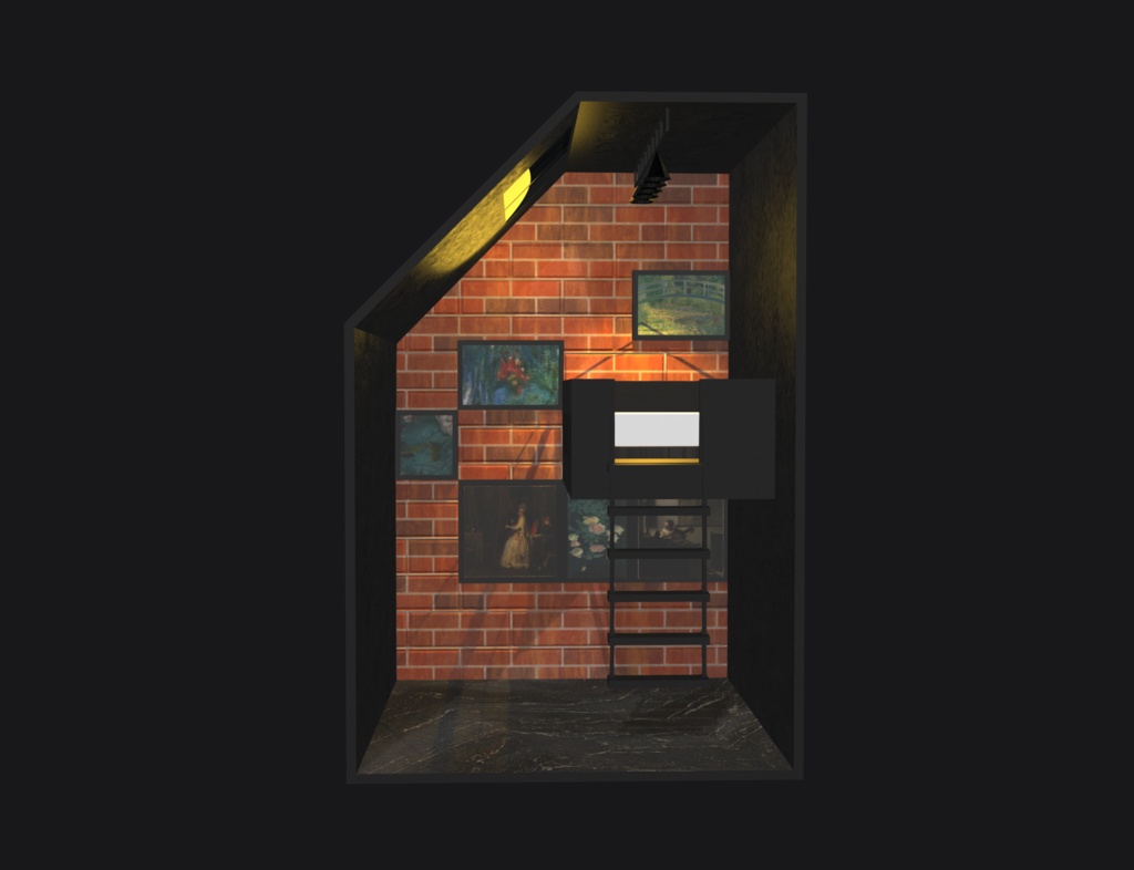 Industrial Room(3D asset, GLTF and FBX, all needed files are included)