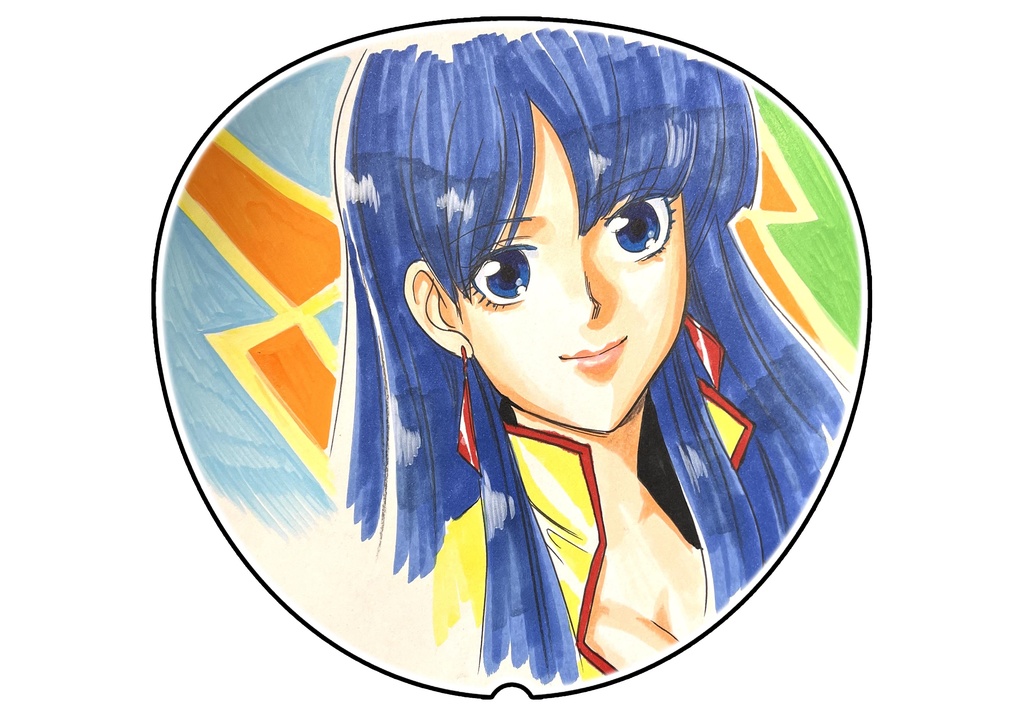 描きおろし直筆うちわ：ダーティ・ペアよりユリ
