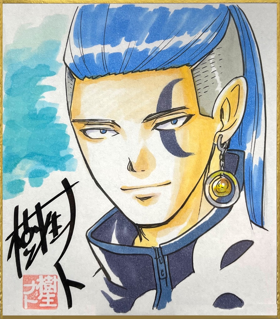 描きおろし直筆色紙（小）：闘強異能よりロキ