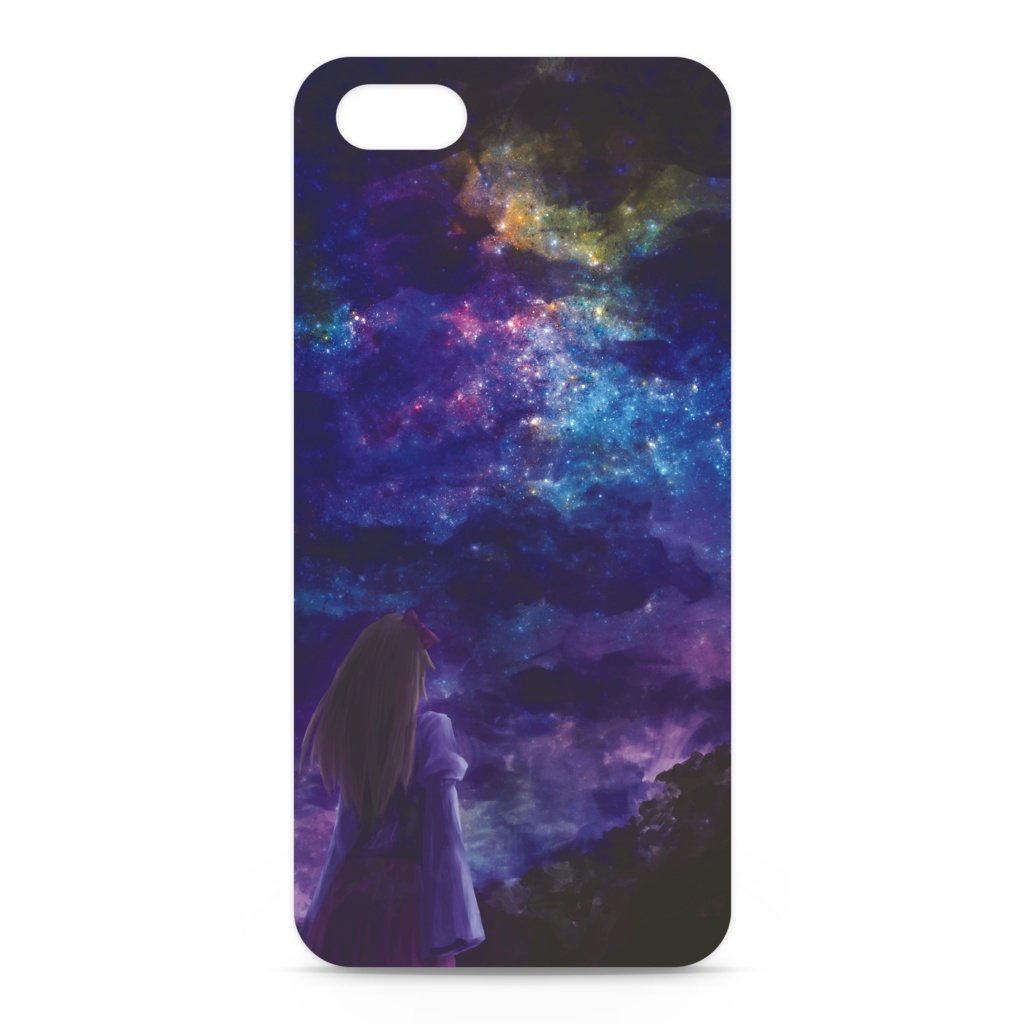 夜空の虹スマホケース(カバー型)