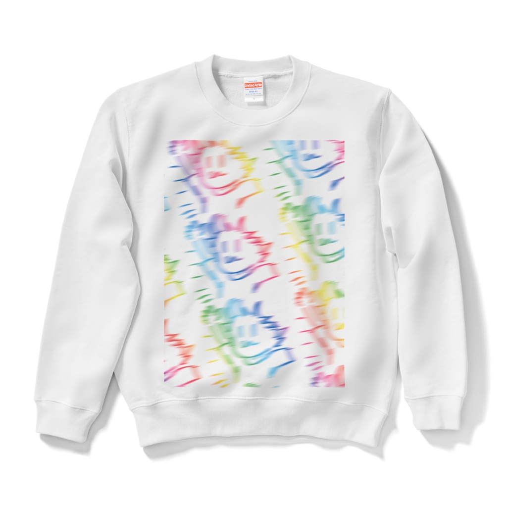 【白2色】レインボースピード感スウェット