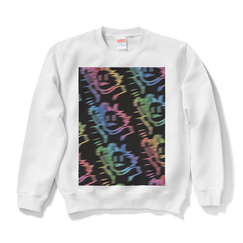 【黒2色】レインボースピード感スウェット