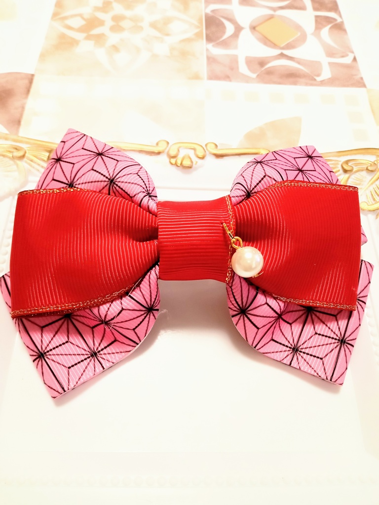 【ねずこ】リボンバレッタ