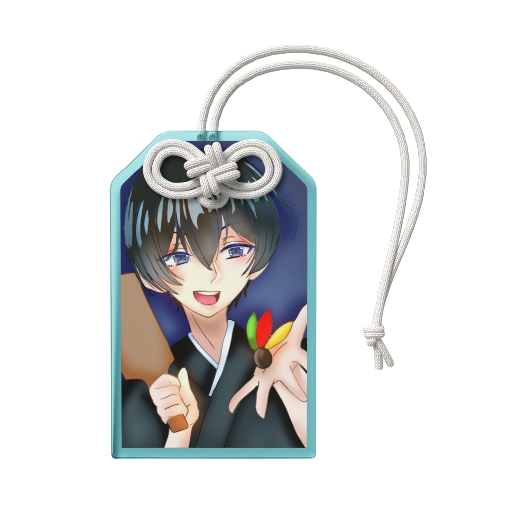 正月イラスト/アクリルお守り