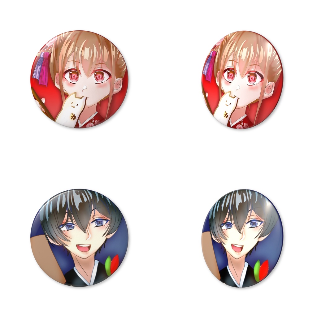 正月イラスト/缶バッチ