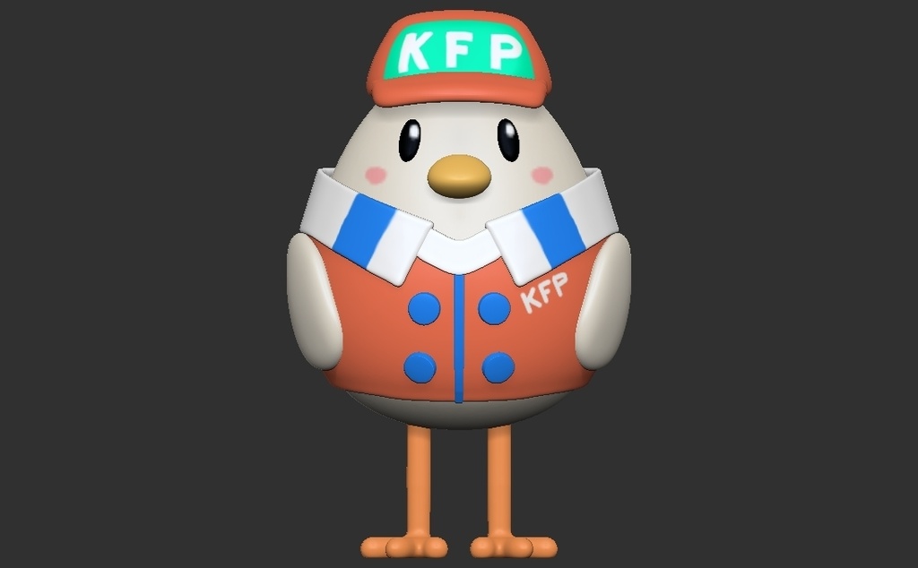 Hololive ファン KFP店員さんモデル 　3Dプリンター用
