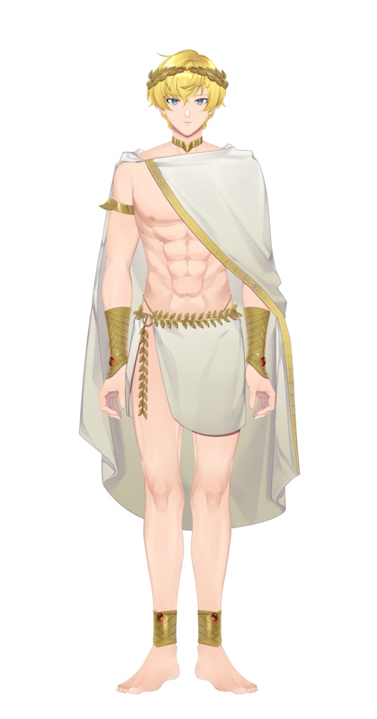 【live2d モデル】 L2D MODEL DEMIGOD MAN READY TO RIG PSD FILE