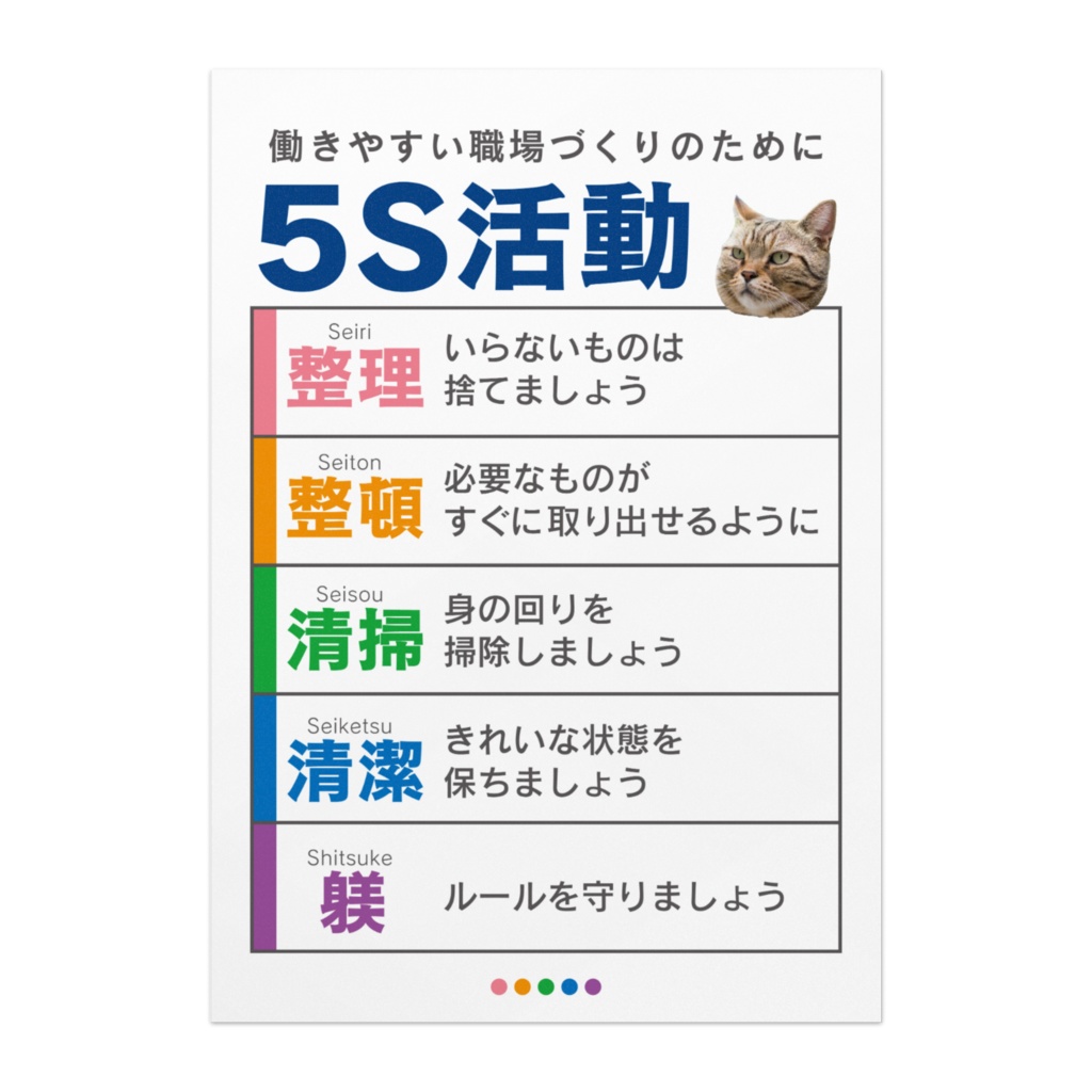 5S 活動ポスター／オフィス向け 04-4