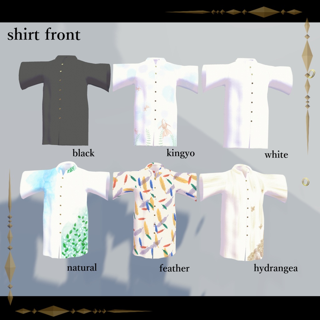 Casual Style Shirt / 3D衣装