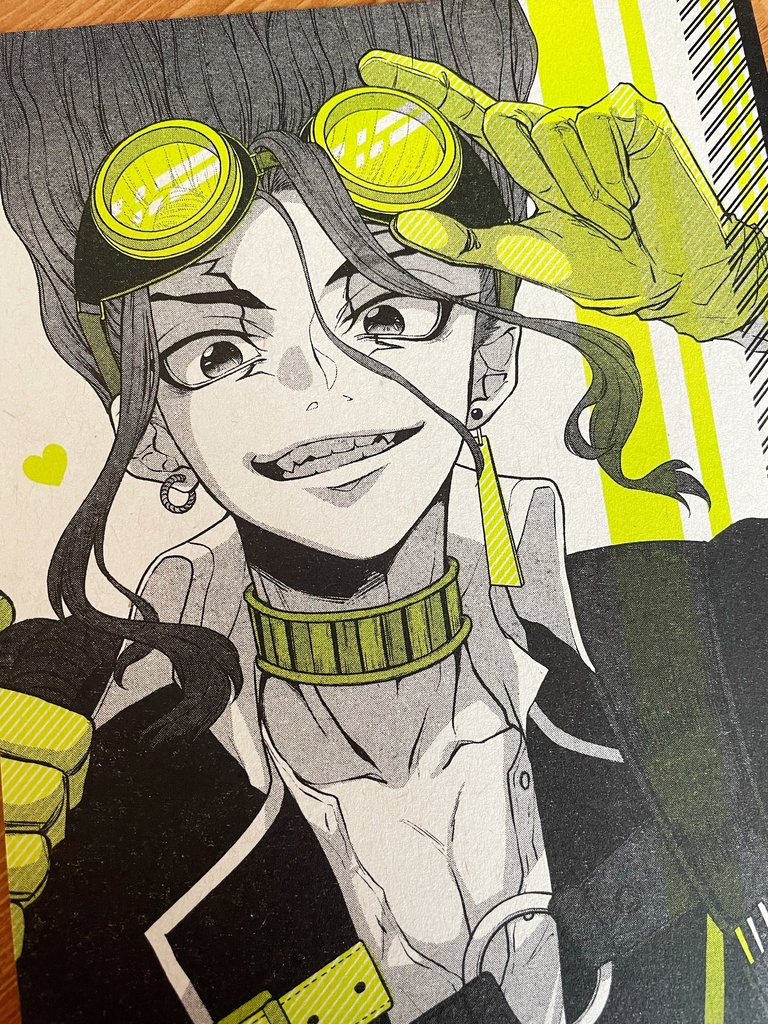 2色刷りイラストカード3種