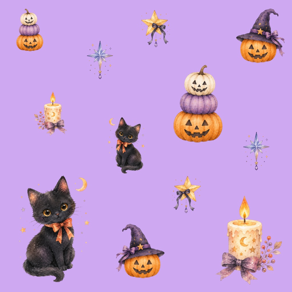 ハロウィン柄 デジタルペーパー