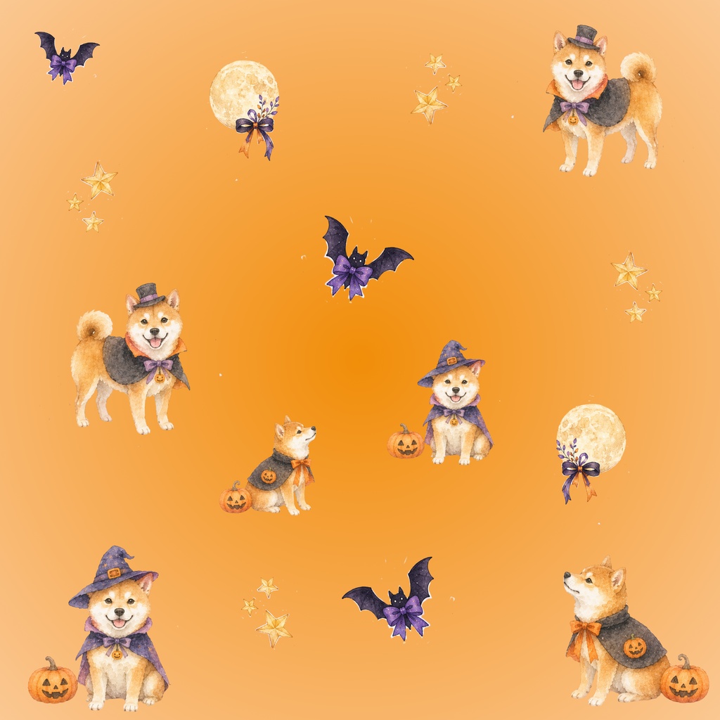ハロウィン柄 デジタルペーパー