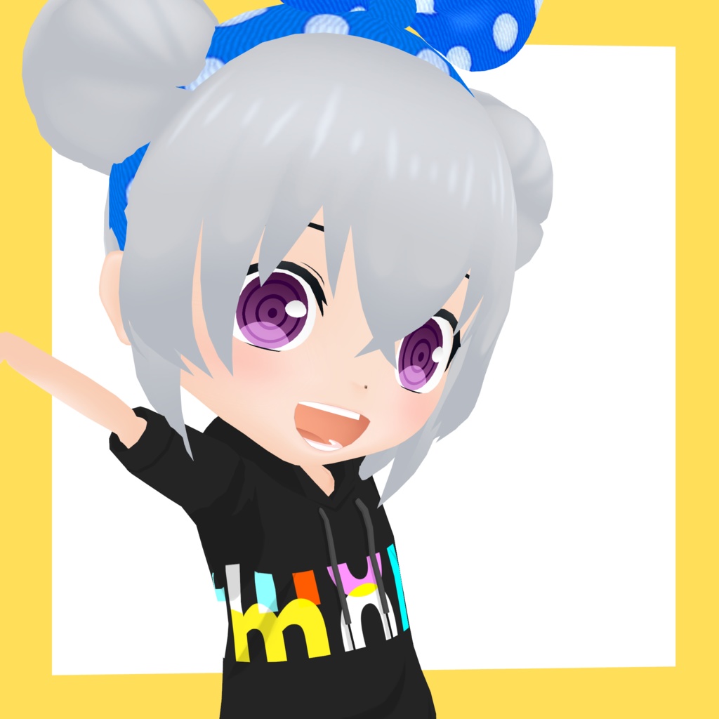 3Dデフォルメアバター『molz』VRChat/VRM対応