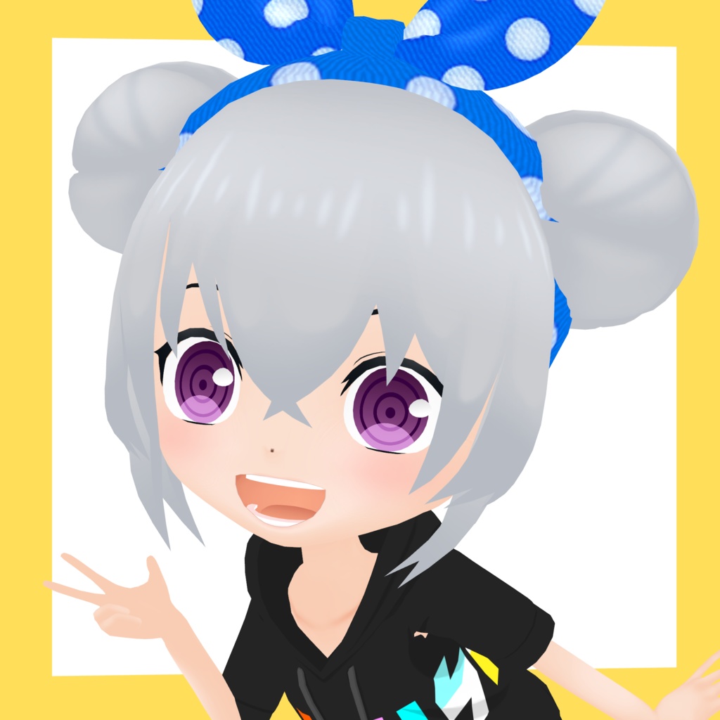 3Dデフォルメアバター『molz』VRChat/VRM対応