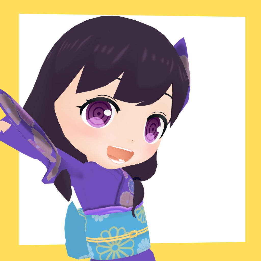 3Dデフォルメアバター『molz』VRChat/VRM対応