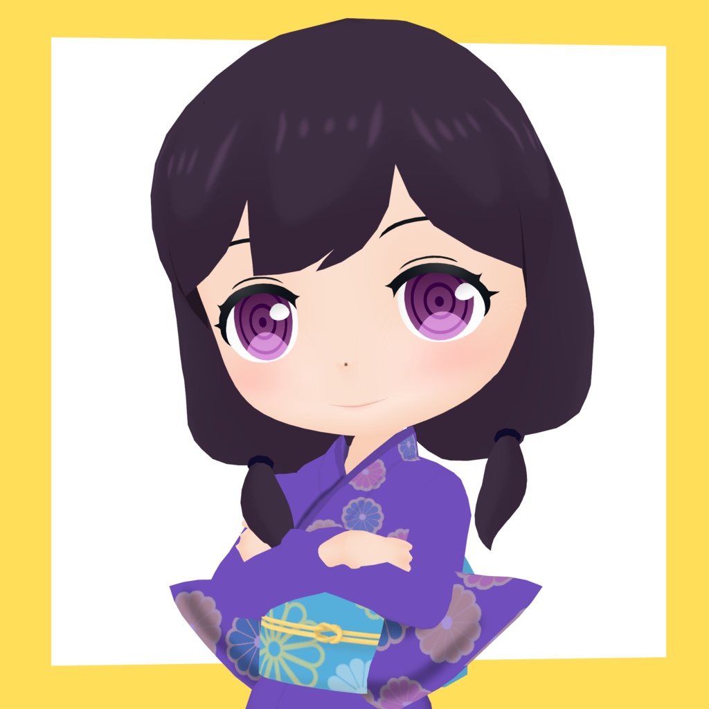 3Dデフォルメアバター『molz』VRChat/VRM対応