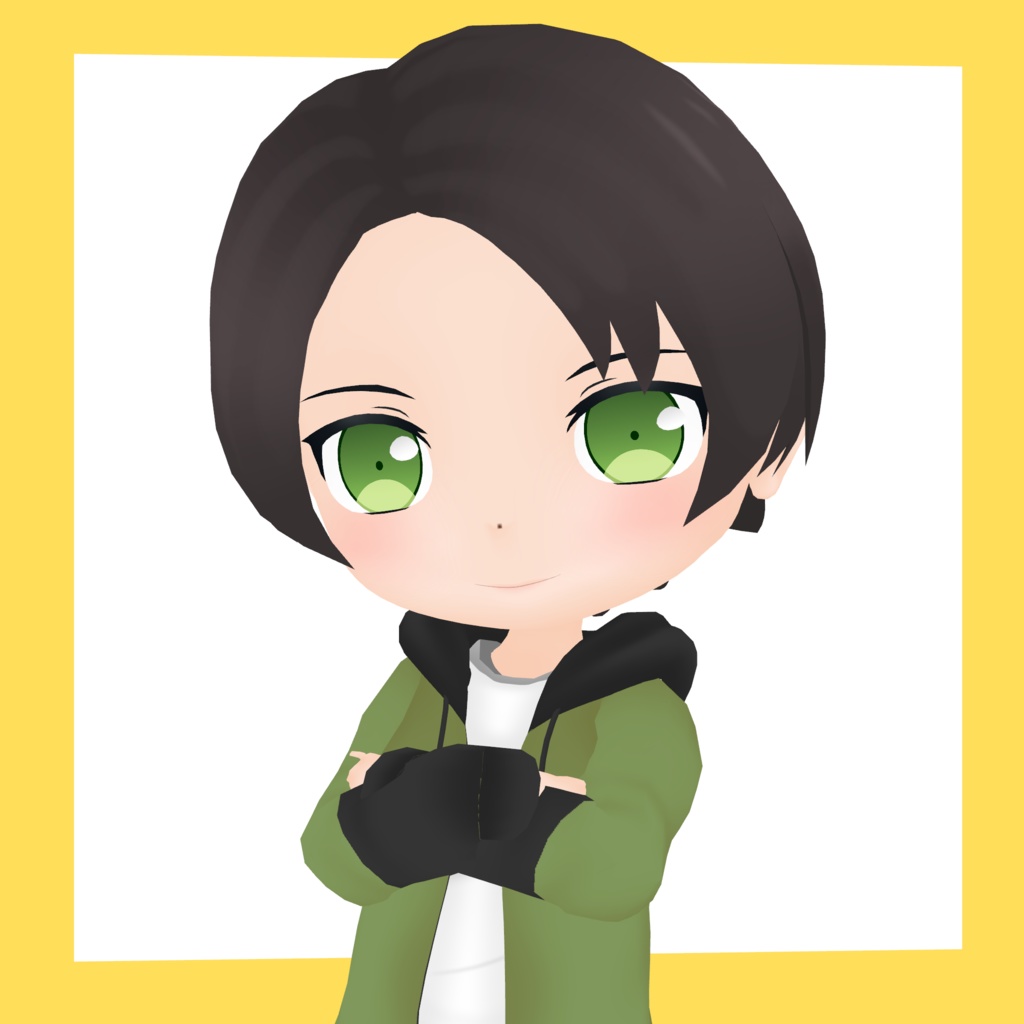 3Dデフォルメアバター『molz』VRChat/VRM対応