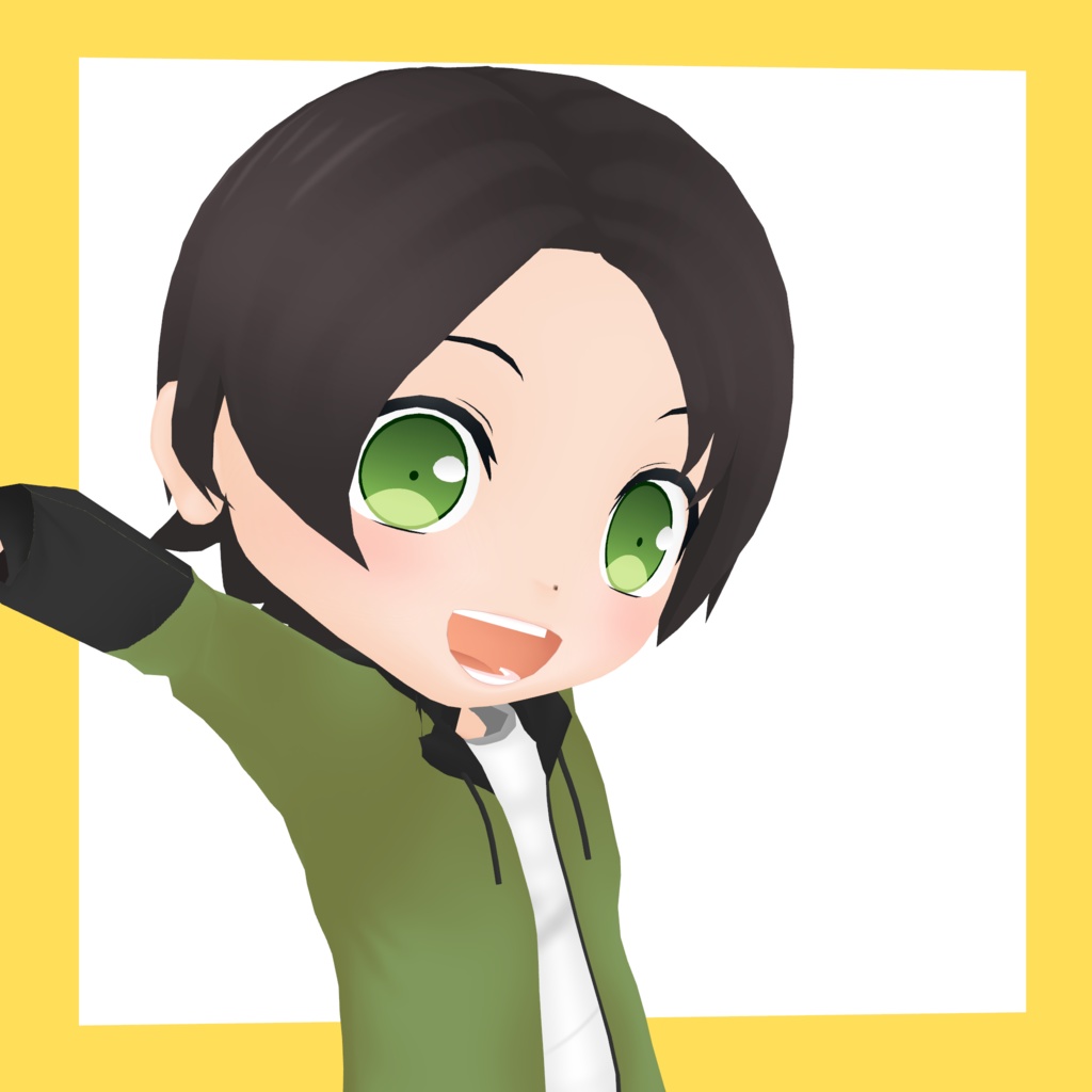 3Dデフォルメアバター『molz』VRChat/VRM対応