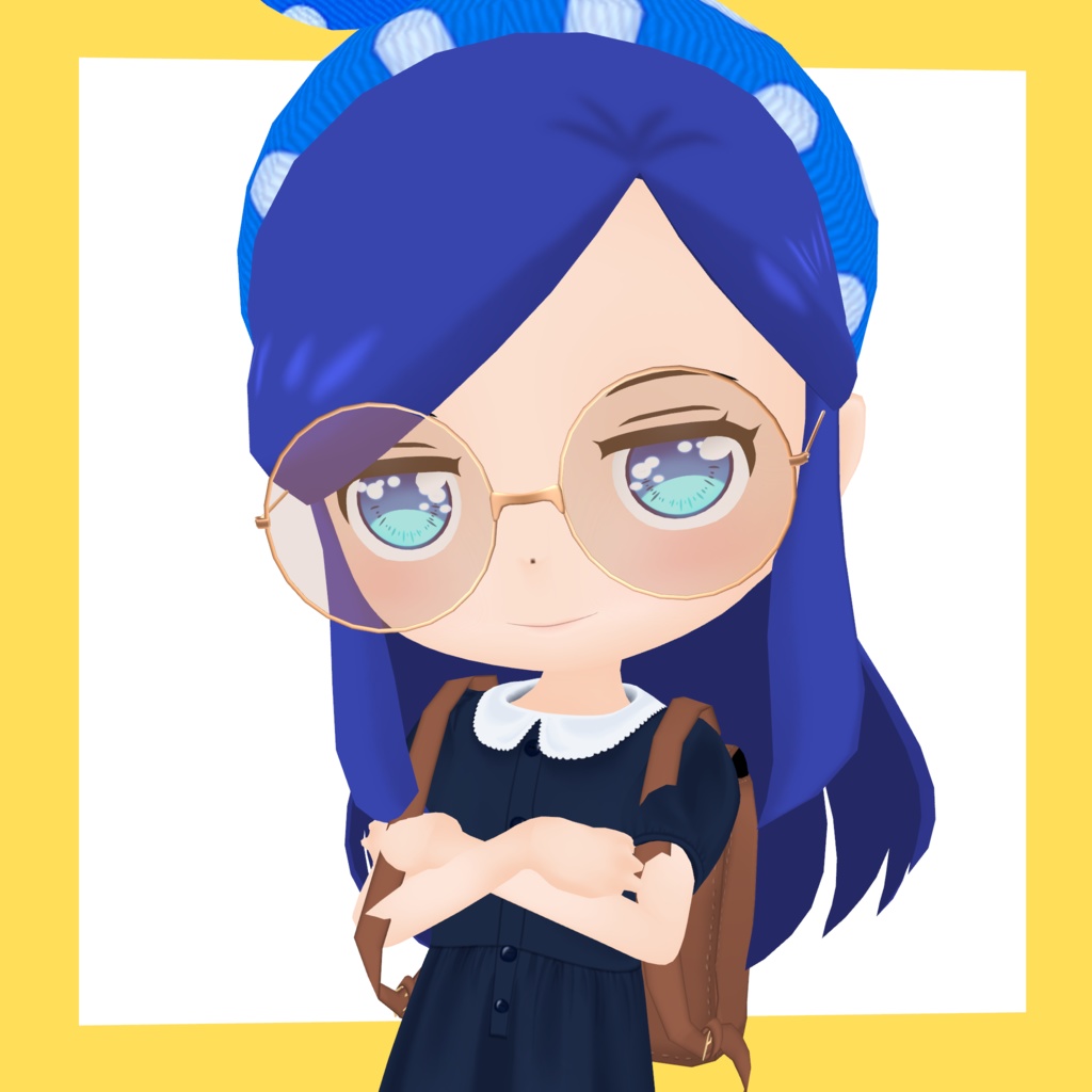 3Dデフォルメアバター『molz』VRChat/VRM対応