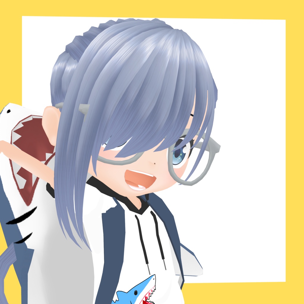 3Dデフォルメアバター『molz』VRChat/VRM対応